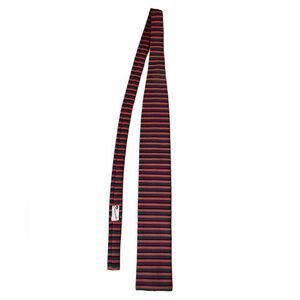 Vintage 1970’s Rooster Square Bottom Striped Christmas Tie